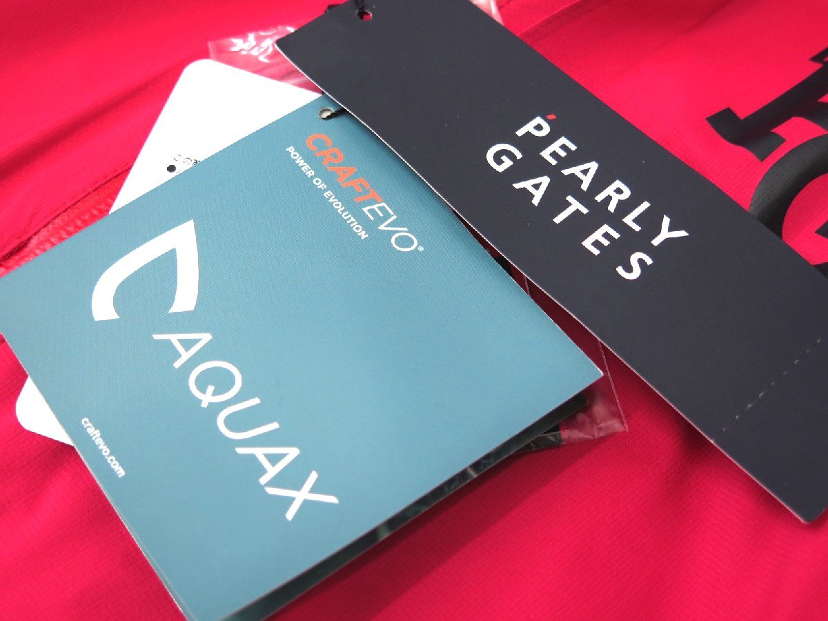 G613* PEARLY GATES Pearly Gates * новый товар [DIY стрейч ] "губа" Stop men's дождь жакет & брюки розовый /L обычная цена 63800 иен 