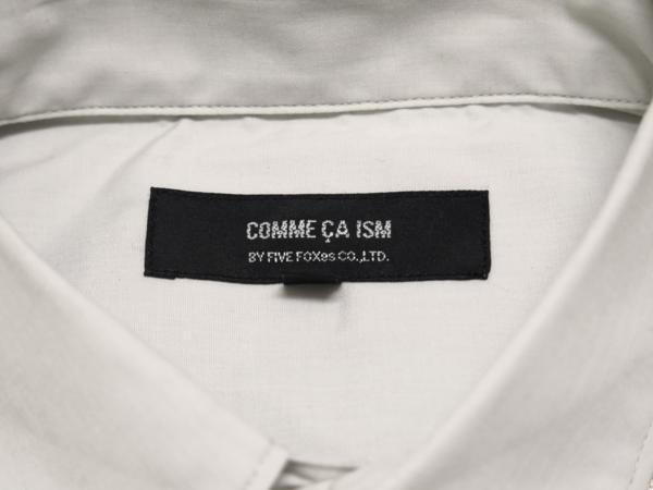A24●コムサイズム COMME CA ISM●新品　II01　箔プリント半袖シャツ　アイボリー/L　定価7700円_画像7