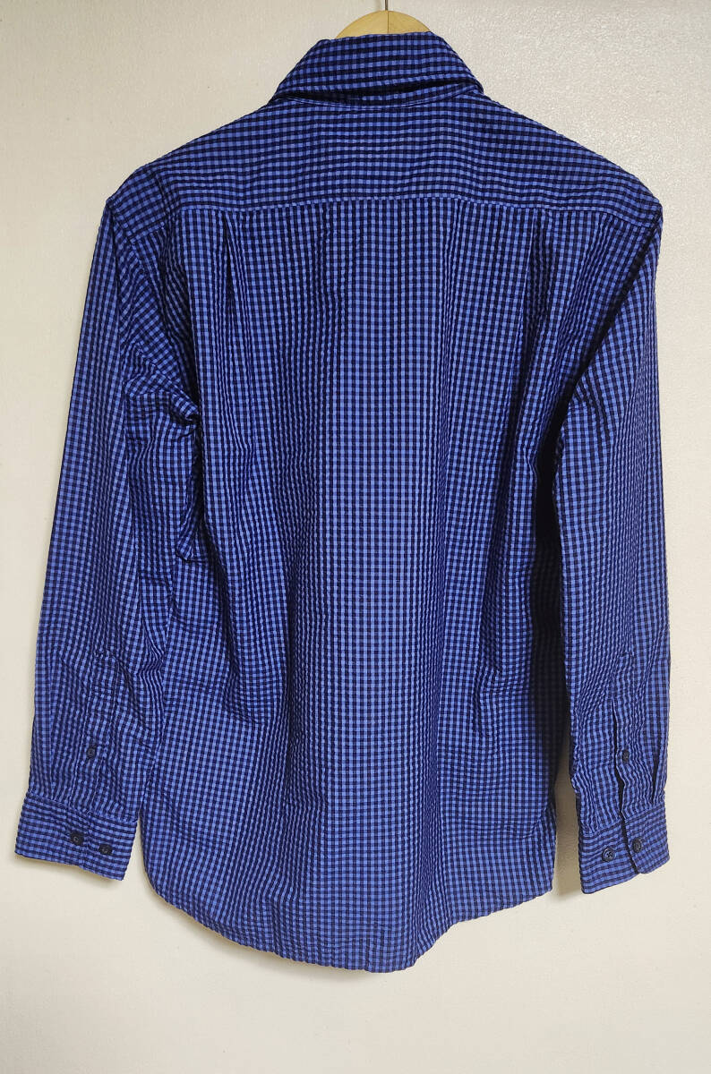 モンベル ウイックロン ドライタッチ 長袖シャツ ブルー×ダークブルー M_画像2