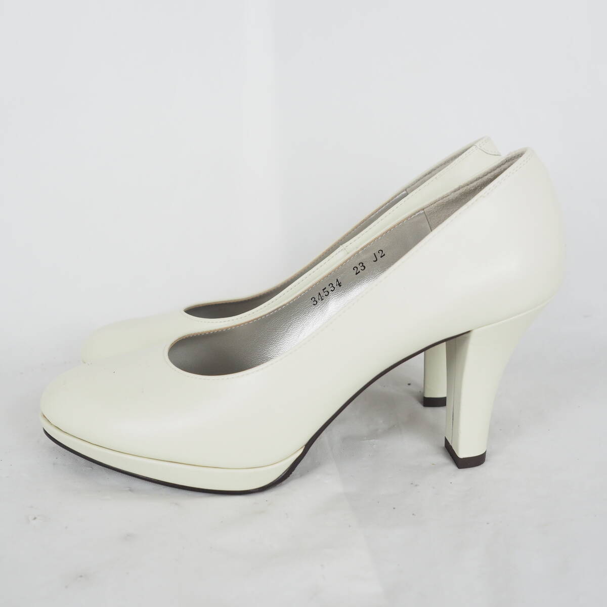 OK6444*訳あり未使用*GINZA yoshinoya*銀座ヨシノヤ*レディースパンプス*23cm*アイボリー_画像3