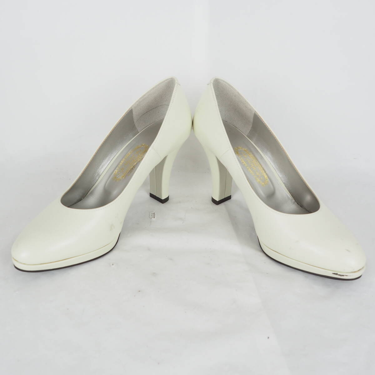 OK6444*訳あり未使用*GINZA yoshinoya*銀座ヨシノヤ*レディースパンプス*23cm*アイボリー_画像7