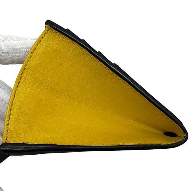 フェンディ 二つ折り 長財布 ec-24291 ブラック バグズ 7M0264 財布 美品 レザー 中古 A80S 199_画像8