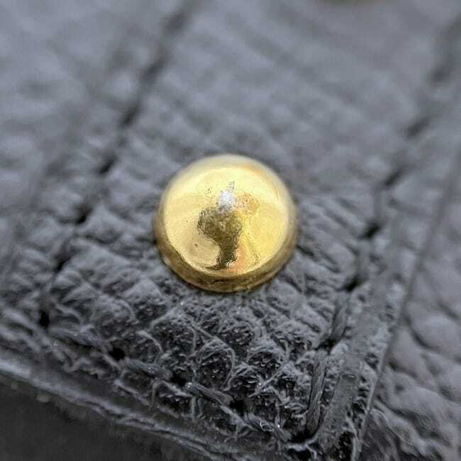 イヴサンローラン コインケース ec-24317 ブラック 小銭入れ 美品 レザー スタッズ 中古 YVES SAINT_画像9