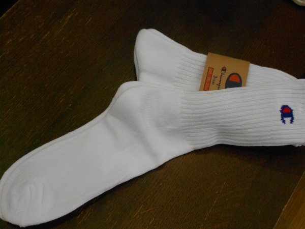 Champion ソックス 3PAIRS ホワイト　M_画像4