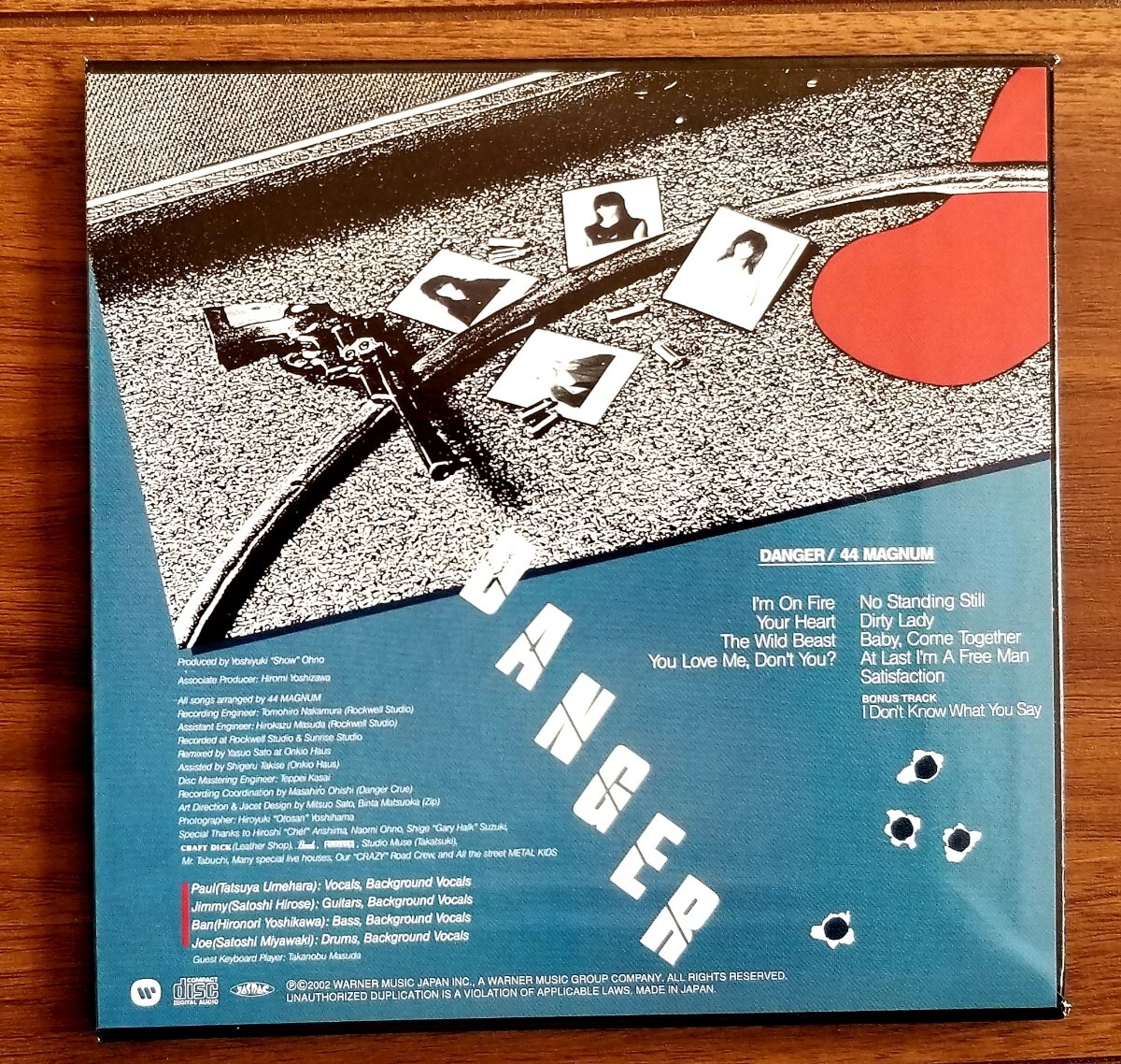 SHM-CD【紙ジャケット】 44マグナム/ DANGER/帯付き欠品なし_画像4