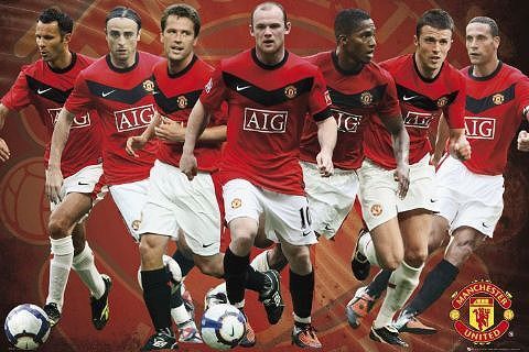 man Cesta - united 09/10 игрок компиляция постер   man Cesta - united 09/10 игрок компиляция постер