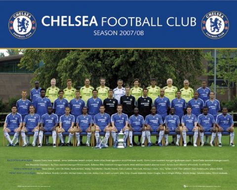 Chelsea 2007/2008 набор фотография Mini постер   Chelsea 2007/2008 набор фотография Mini постер