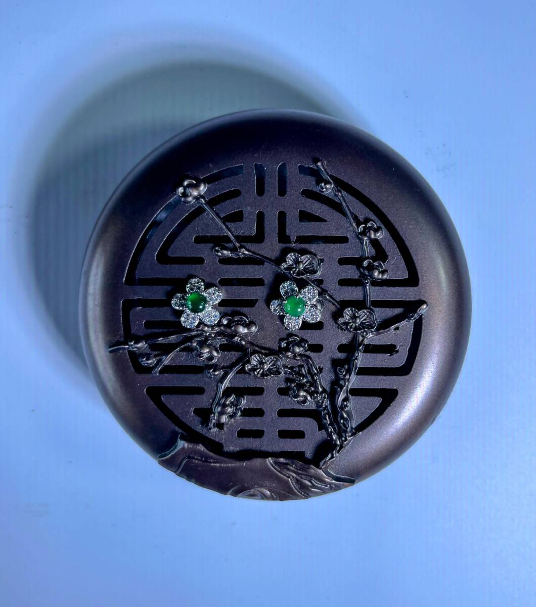 天然翡翠腕輪 鑑別書付き 最高級緑色 可愛い_画像8