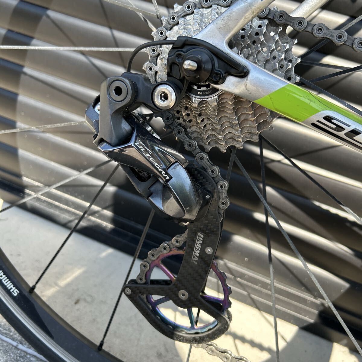 cannondale supersixevo Hi-mod di2 2016チームカラー 超軽量 SHIMANO R8000アルテグラDi2 スラムレッドカーボンクランク_画像7