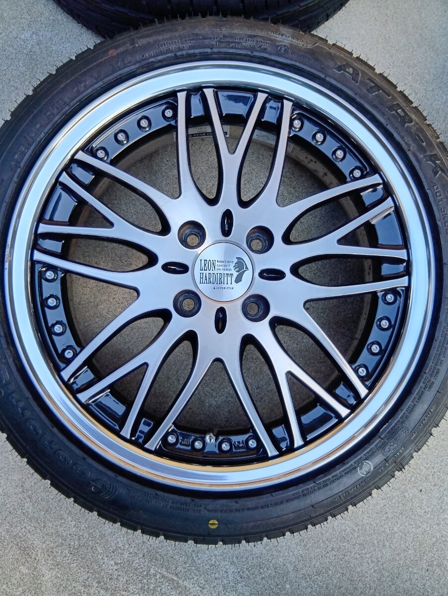 LEON HARDIRITT-P BUGEL スーパースター レオンハルト ビューゲル 16インチタイヤホイール中古美品4本セット 16x5.5J+45 PCD100-4H 新品ATR_画像3