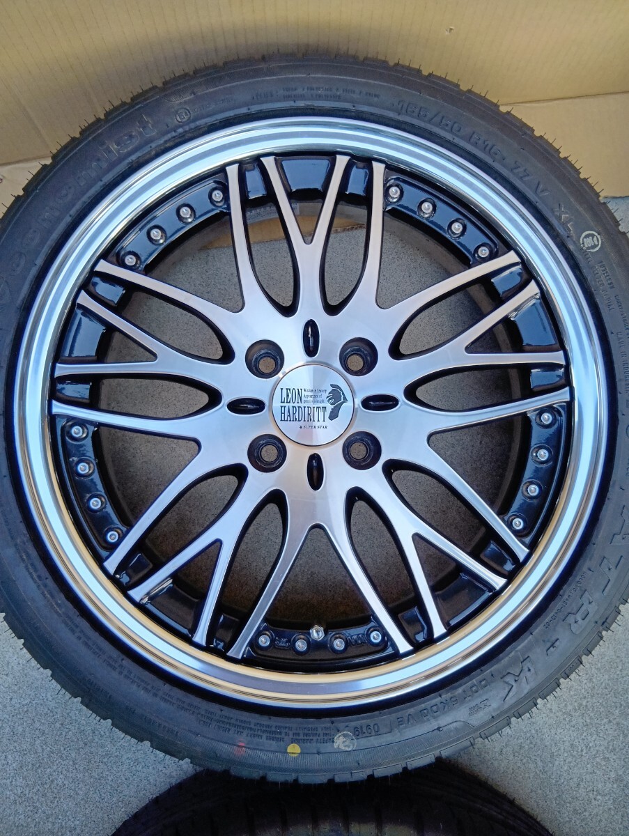 LEON HARDIRITT-P BUGEL スーパースター レオンハルト ビューゲル 16インチタイヤホイール中古美品4本セット 16x5.5J+45 PCD100-4H 新品ATR_画像5
