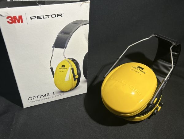 【O92-33】防音イヤーマフ 3M PELTOR 取扱説明書 箱付き 旧家整理品_画像1