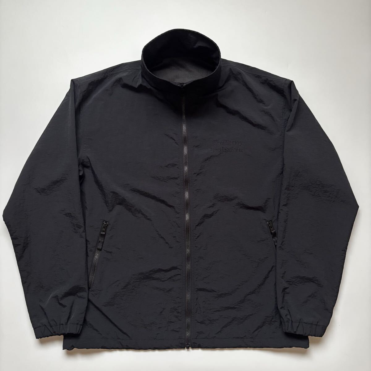 【The Ennoy Professional*エンノイ プロフェッショナル* NYLON TRACK SUIT JACKET＆PANTS*2021年製*TRIPLE BLACK*Lサイズ】_画像2