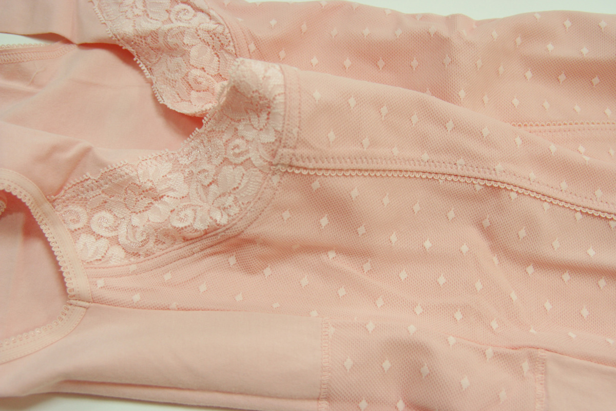 送料無料◆お腹引き締め効果◆美ボディメイク◆細身シルエット◆ソフト補整◆綿95%◆バスト寄せ上げ◆リフトアップシェイパー(M/ピンク)_画像5