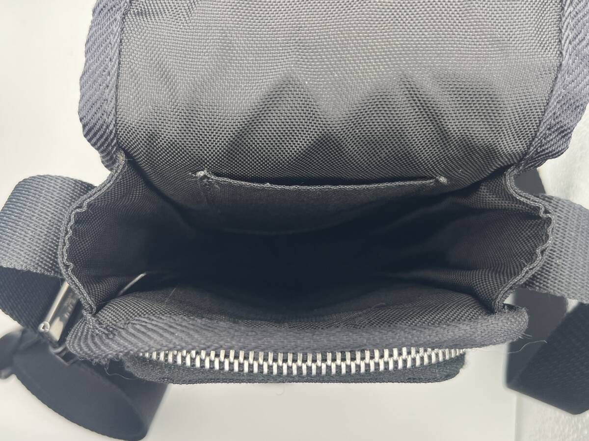 CELINE ショルダーバッグ トレッキング モバイルポーチ キャンバス ブラック_画像5