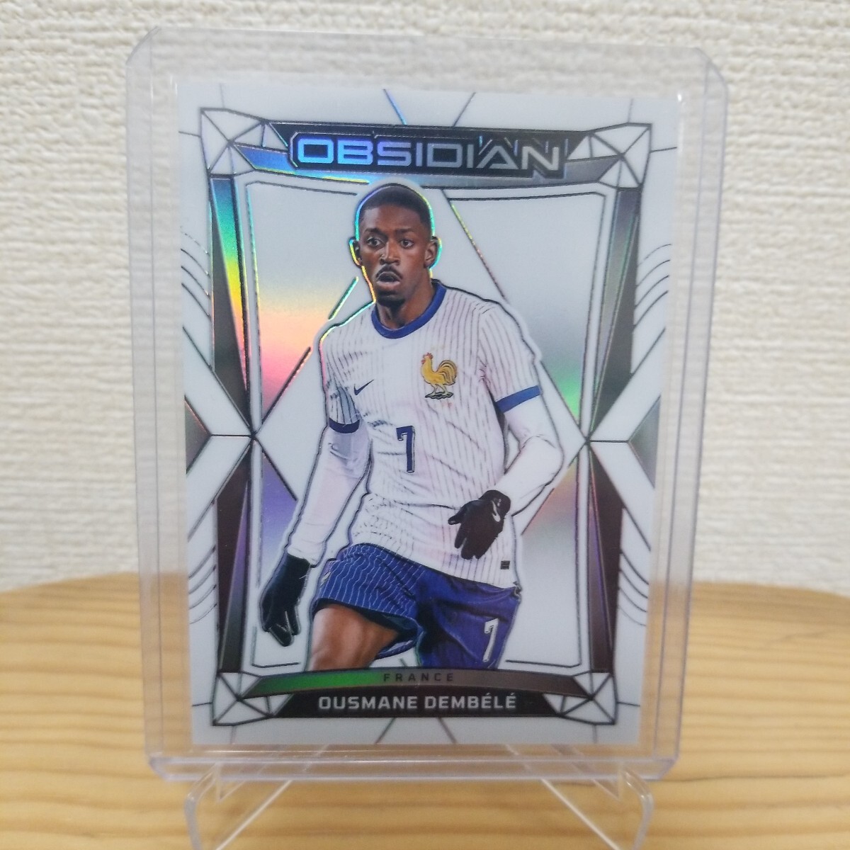 9枚限定 Panini Obsidian Soccer OUSMANE DEMBELE 4/9 non auto カード_画像1
