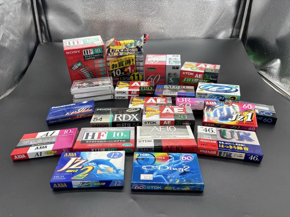 *1 иен старт * кассетная лента . суммировать 47шт.@(no-poji:45шт.@ Hi Posi : 2 шт ) SONY maxell TDK DENON и т.п. носитель записи не использовался & товары долгосрочного хранения 