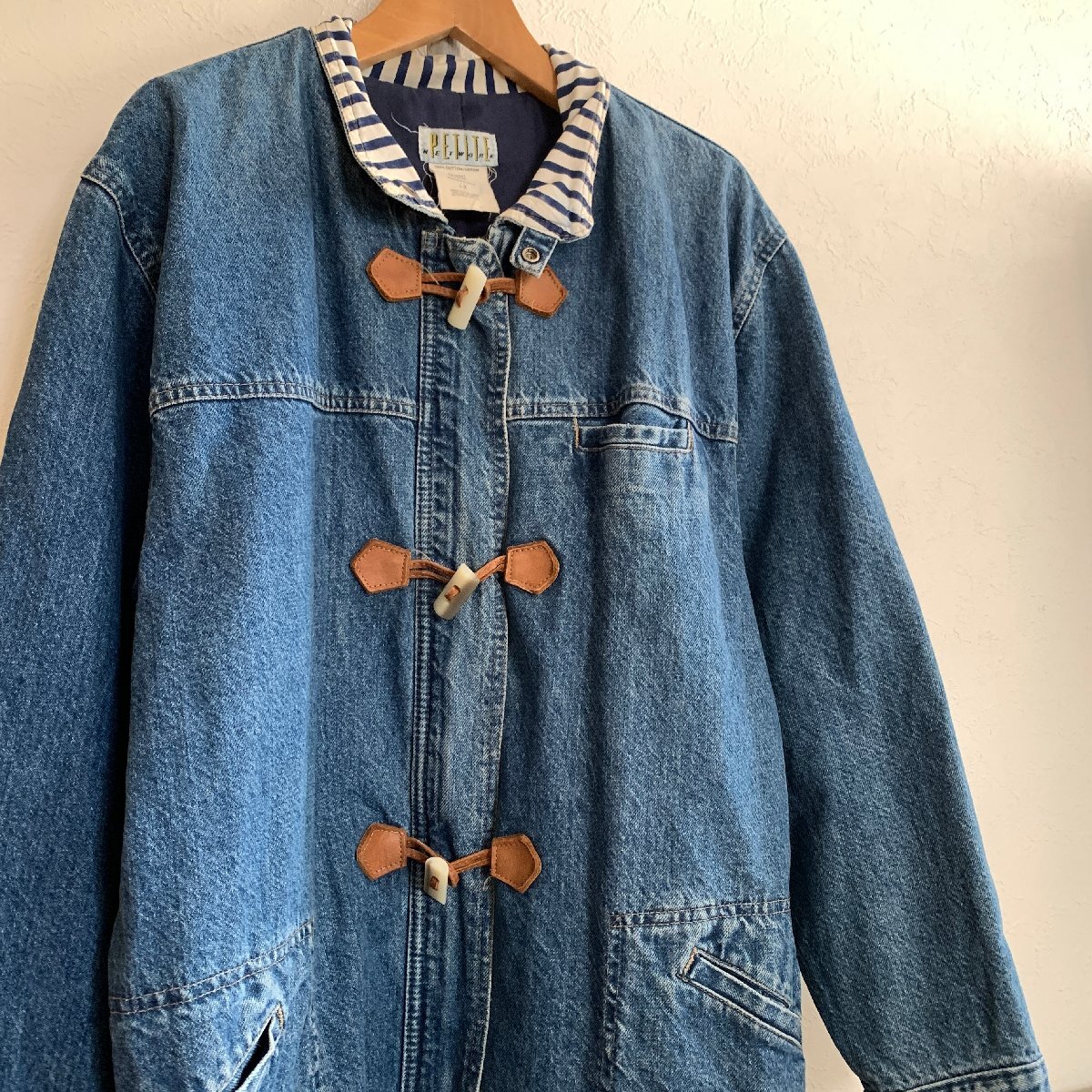アメリカ古着 90年代 プティート デニム カバーオール コート カナダ製 U.S Used Clothing PETITE NETWORK Denim Coverall Made in CANADA_画像1