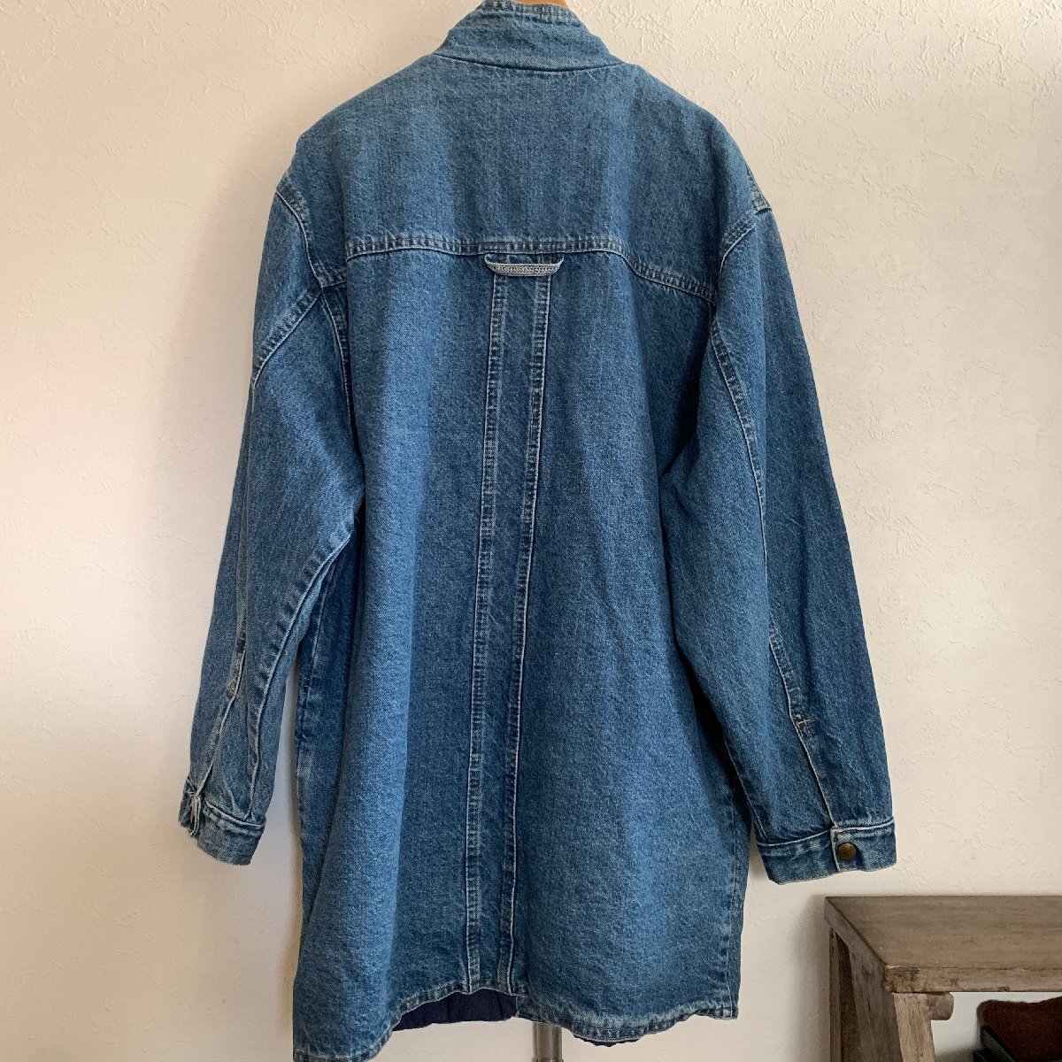 アメリカ古着 90年代 プティート デニム カバーオール コート カナダ製 U.S Used Clothing PETITE NETWORK Denim Coverall Made in CANADA_画像4