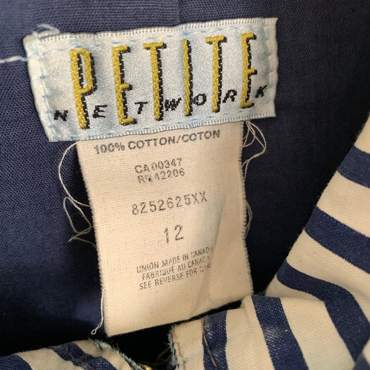 アメリカ古着 90年代 プティート デニム カバーオール コート カナダ製 U.S Used Clothing PETITE NETWORK Denim Coverall Made in CANADA_画像5