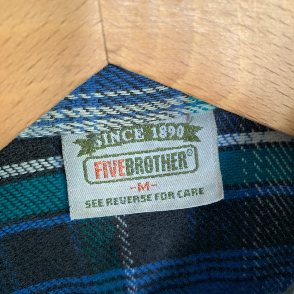 アメリカ古着 90年代 ビンテージ ファイブブラザー ヘビー ネルシャツ U.S Used Clothing Vintage FIVE BROTHER Heavyweight Flannel Shirt_画像4