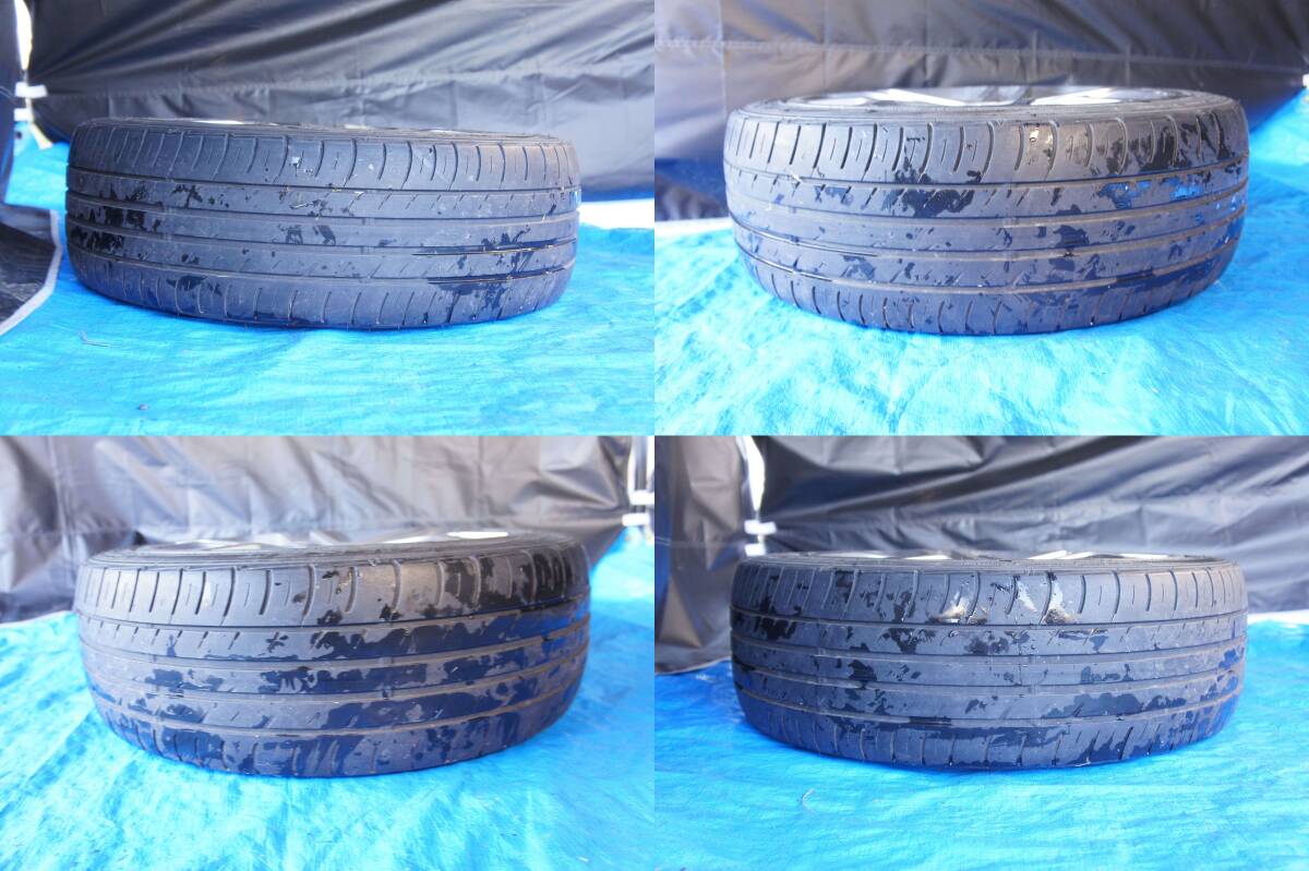 4本 アルミホイール BL5 前期 B型 ブリッツェン レガシィ純正 18インチ 7J ET55 PCD100 ハブ径56mm ／ 夏タイヤおまけ 215/45R18 @14953s_画像9