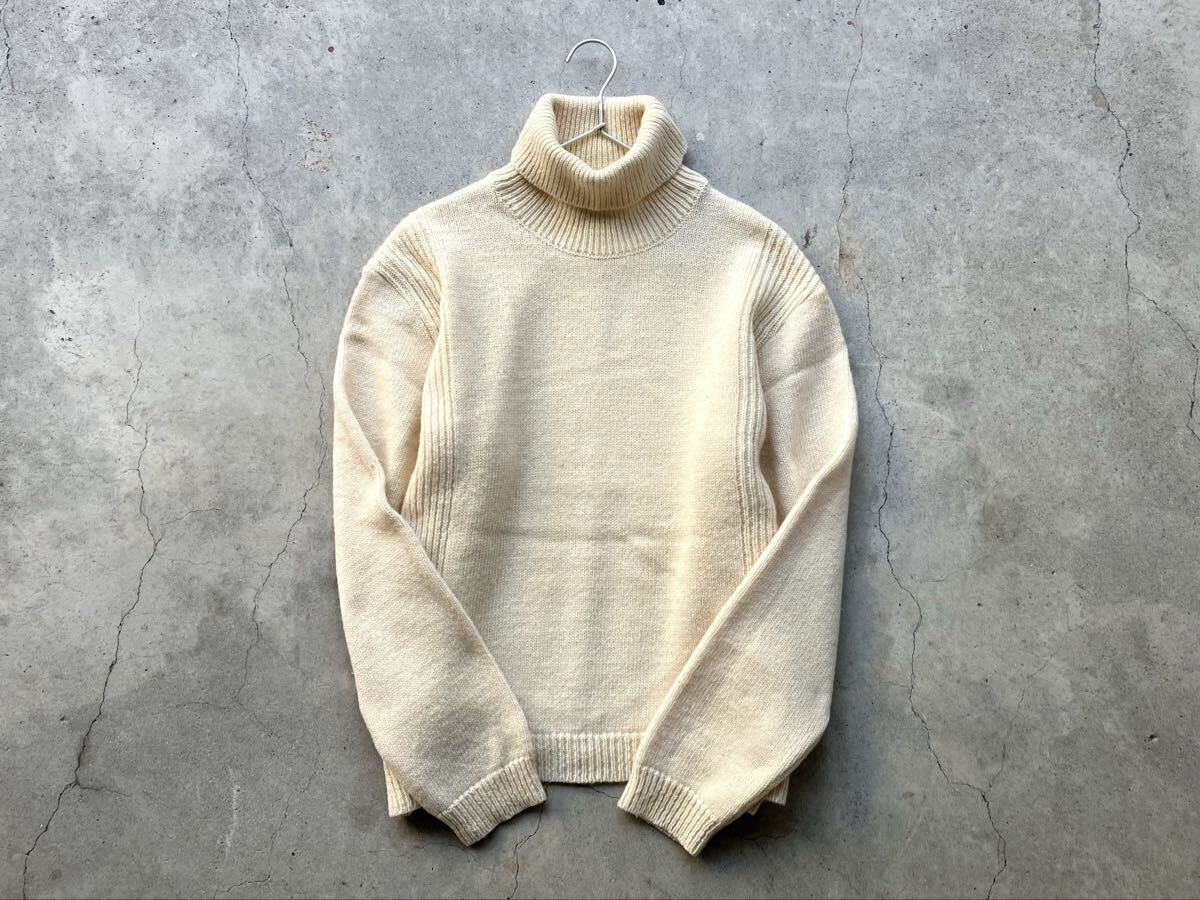 フランス製 APC タートルネック仕様 シェットランド ウールニットセーター 2 アーペーセー メンズ_画像2