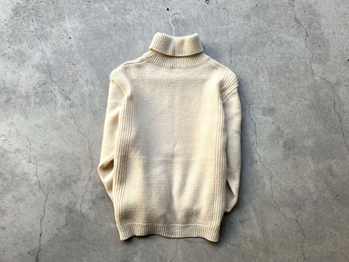 フランス製 APC タートルネック仕様 シェットランド ウールニットセーター 2 アーペーセー メンズ_画像3