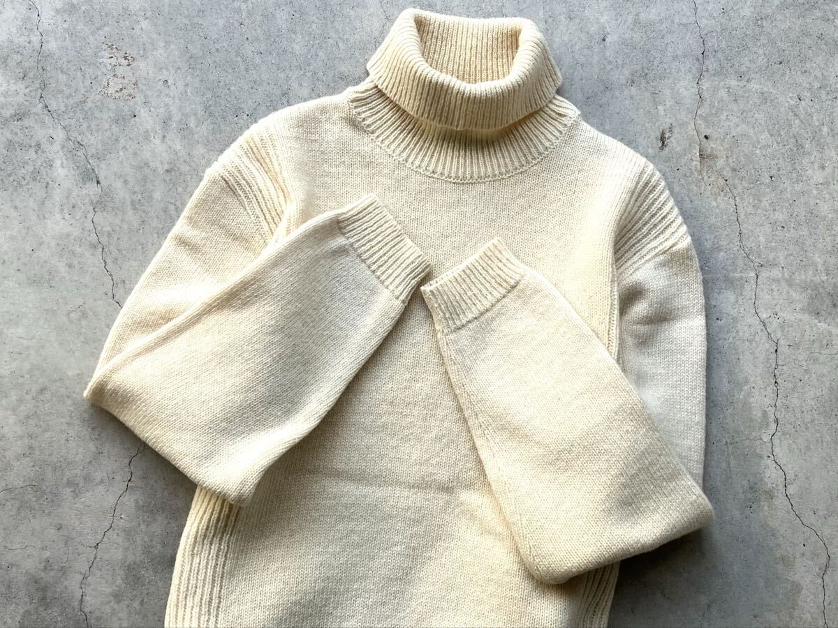 フランス製 APC タートルネック仕様 シェットランド ウールニットセーター 2 アーペーセー メンズ_画像7