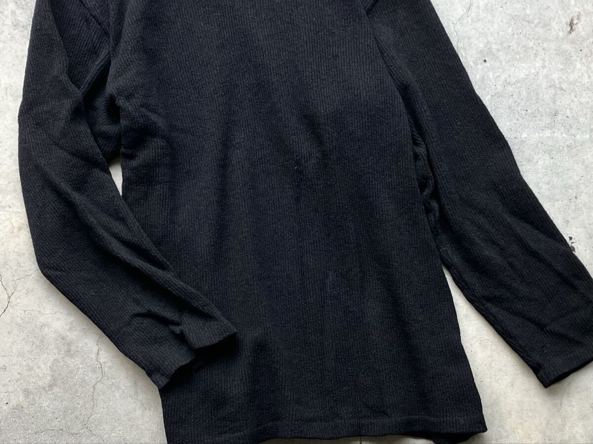 Y's for men タートルネック仕様 ウールニットセーター ワイズフォーメン ヨウジヤマモト メンズ 黒 ブラック_画像8