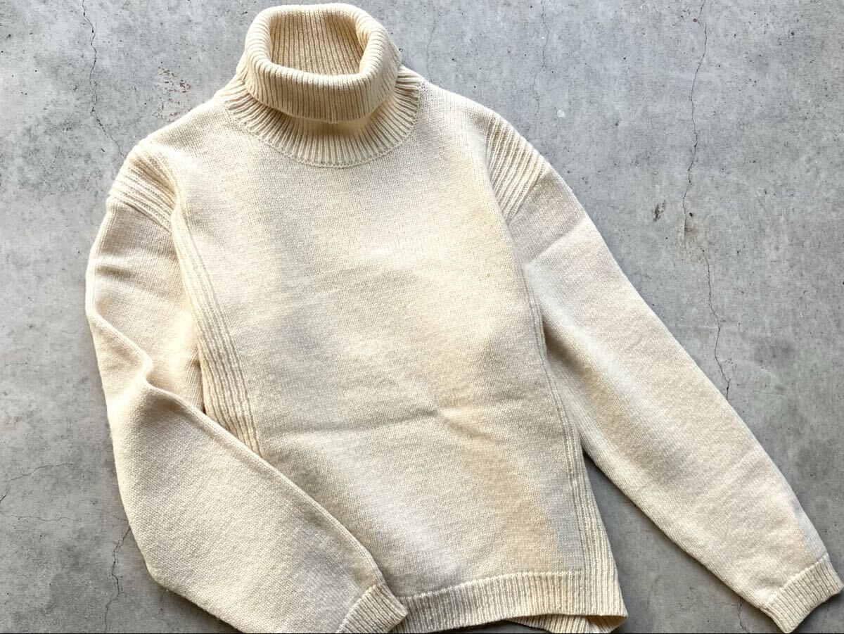 フランス製 APC タートルネック仕様 シェットランド ウールニットセーター 2 アーペーセー メンズ_画像5