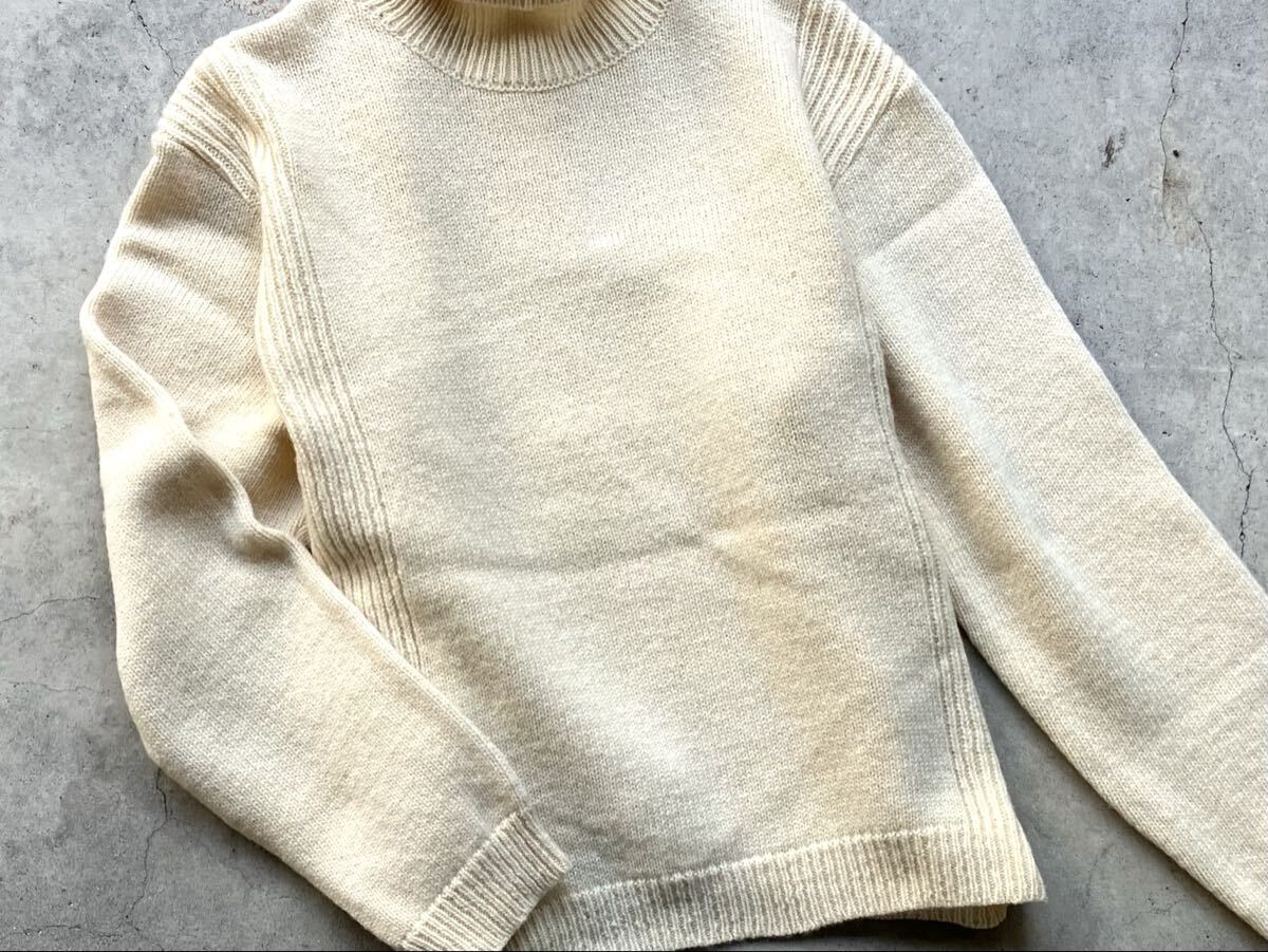 フランス製 APC タートルネック仕様 シェットランド ウールニットセーター 2 アーペーセー メンズ_画像8