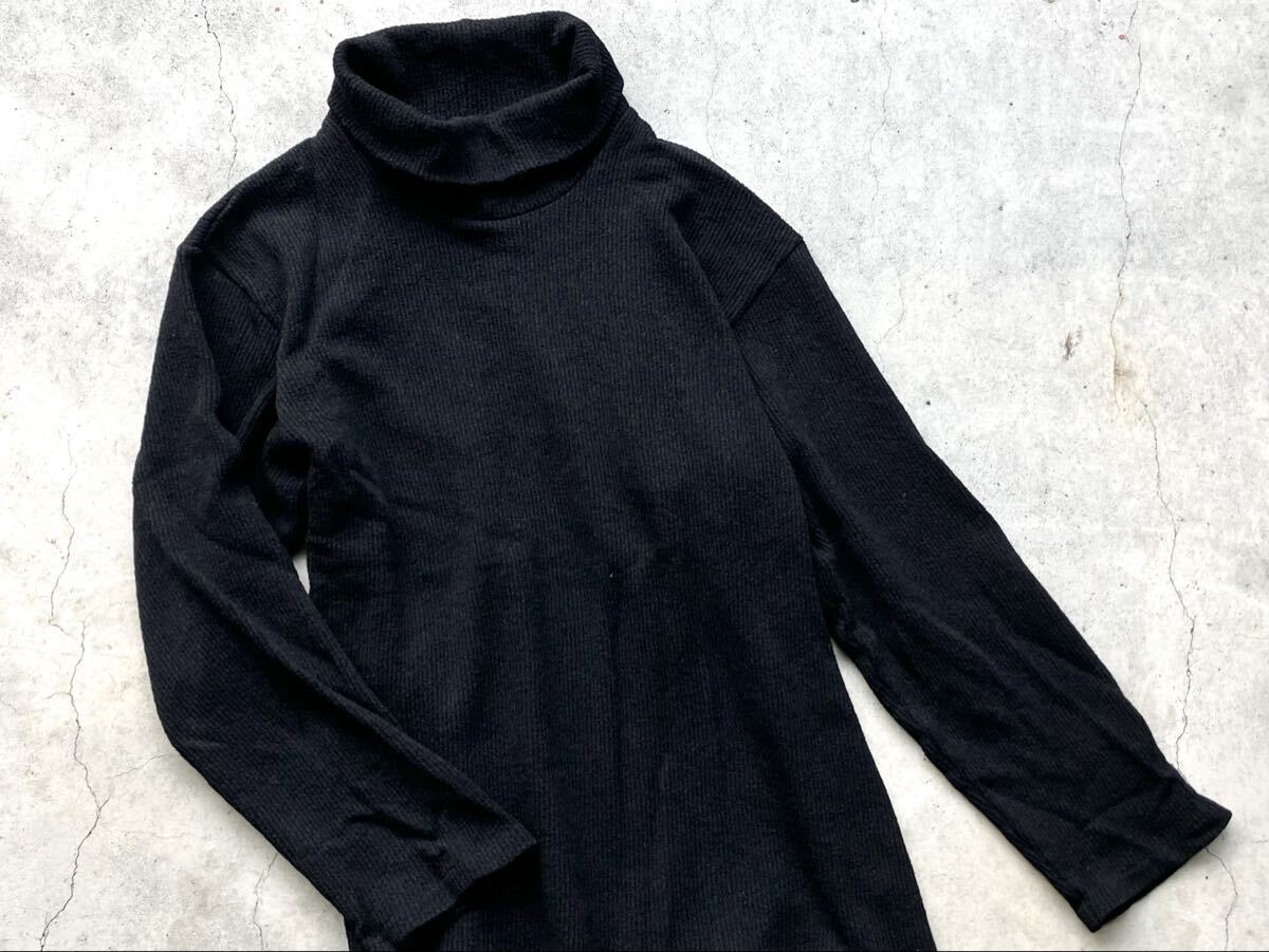 Y's for men タートルネック仕様 ウールニットセーター ワイズフォーメン ヨウジヤマモト メンズ 黒 ブラック_画像5