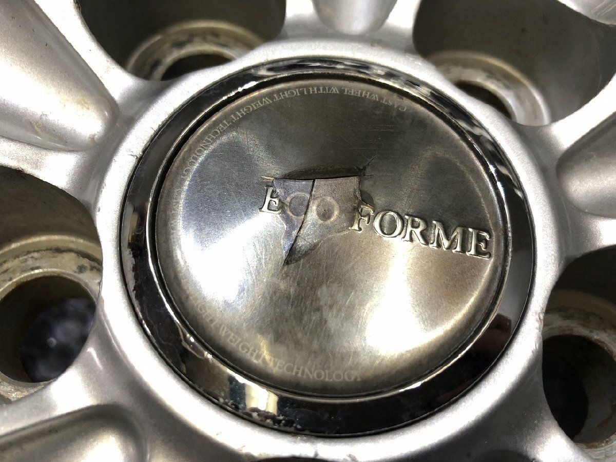 BS BRIDGESTONE ECO FORME エコフォルム 社外ホイール 17インチ 4本 7J5HPCD100+50 トヨタ設計 プリウス カローラ等　(VHF573)_画像9