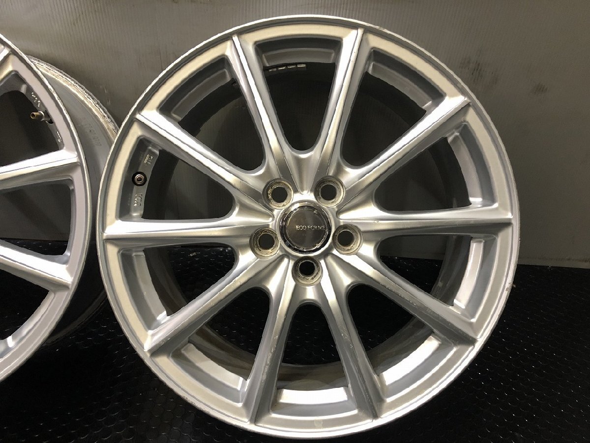 BS BRIDGESTONE ECO FORME エコフォルム 社外ホイール 17インチ 4本 7J5HPCD100+50 トヨタ設計 プリウス カローラ等　(VHF573)_画像5