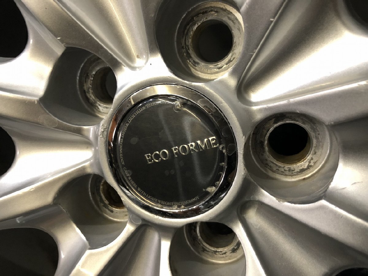 BS BRIDGESTONE ECO FORME エコフォルム 社外ホイール 17インチ 4本 7J5HPCD100+50 トヨタ設計 プリウス カローラ等　(VHF573)_画像8