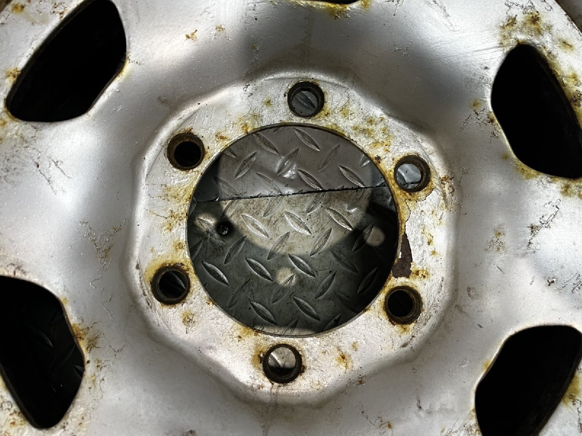 TOYOTA トヨタ 40ランクル/60ランクル 純正スチールホイール 15インチ 4本 6J6HPCD139.7約-5　(MHD492)_画像6