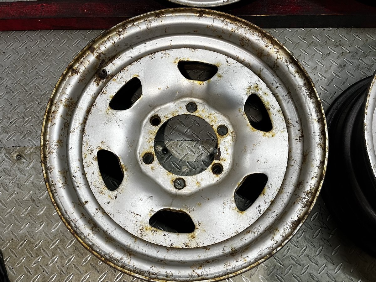 TOYOTA トヨタ 40ランクル/60ランクル 純正スチールホイール 15インチ 4本 6J6HPCD139.7約-5　(MHD492)_画像4