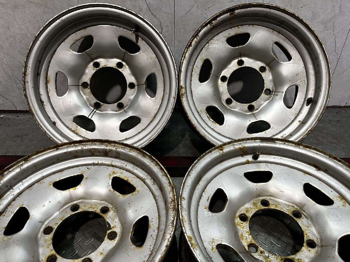 TOYOTA トヨタ 40ランクル/60ランクル 純正スチールホイール 15インチ 4本 6J6HPCD139.7約-5　(MHD492)_画像1