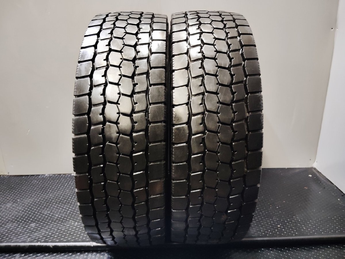 札幌発 引取可 BS M888 265/70R19.5 140/138J 19.5インチ トラックタイヤ 夏タイヤ ミックスタイヤ 2本 22年 バリ溝 大型トラック (KTS369)の画像1