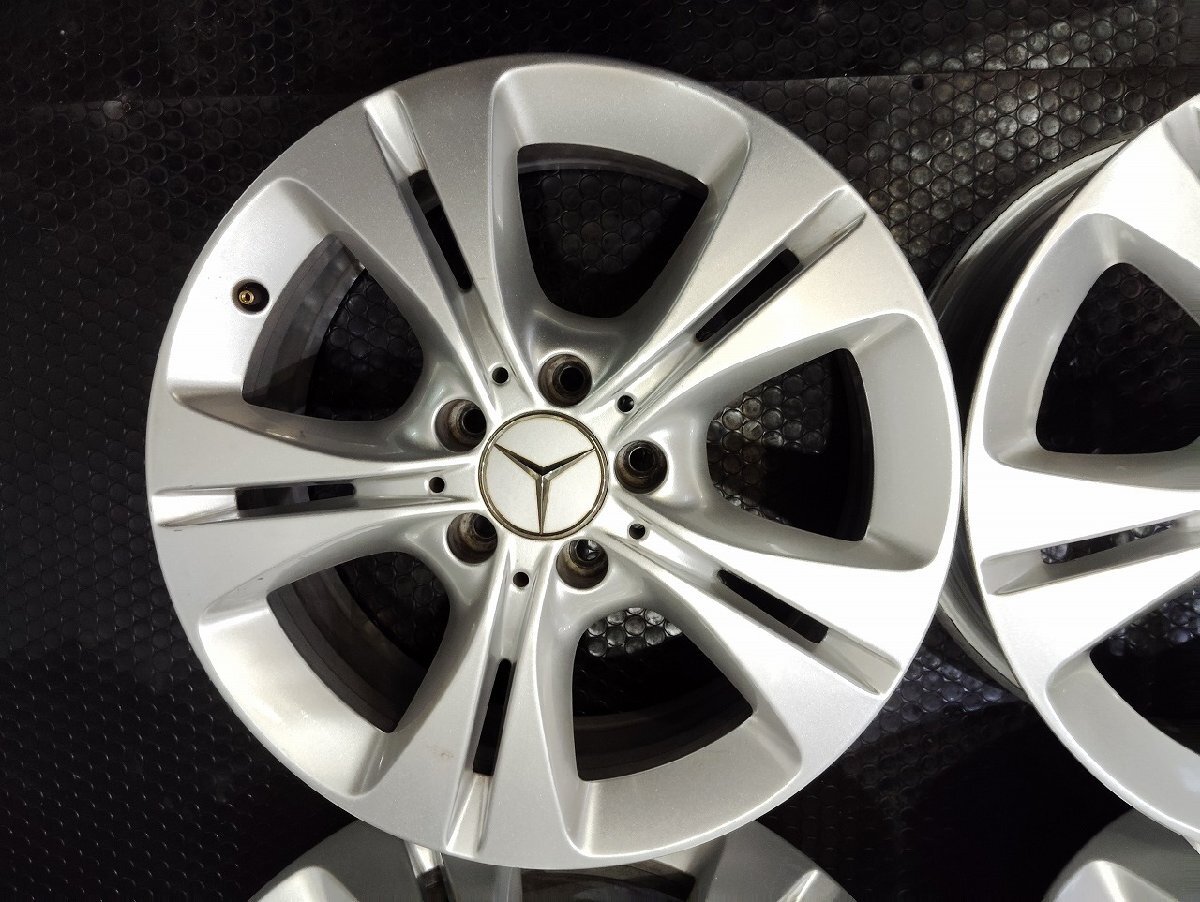 メルセデスベンツ Cクラス 純正ホイール 17インチ 4本 7J5HPCD112+48.5 (VHT147)_画像3