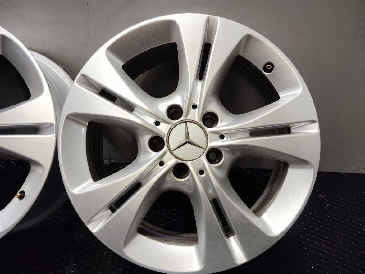 メルセデスベンツ Cクラス 純正ホイール 17インチ 4本 7J5HPCD112+48.5 (VHT147)_画像5