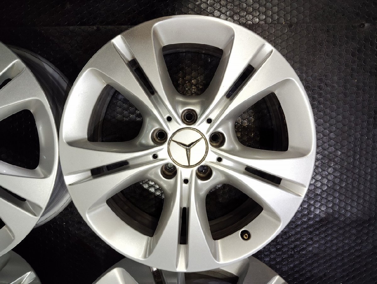 メルセデスベンツ Cクラス 純正ホイール 17インチ 4本 7J5HPCD112+48.5 (VHT147)_画像2