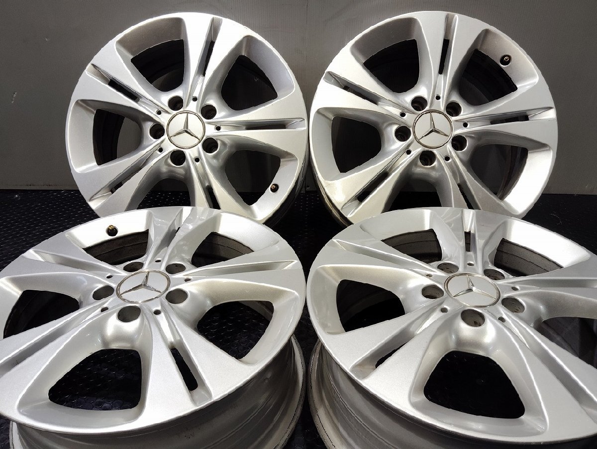 メルセデスベンツ Cクラス 純正ホイール 17インチ 4本 7J5HPCD112+48.5 (VHT147)_画像1