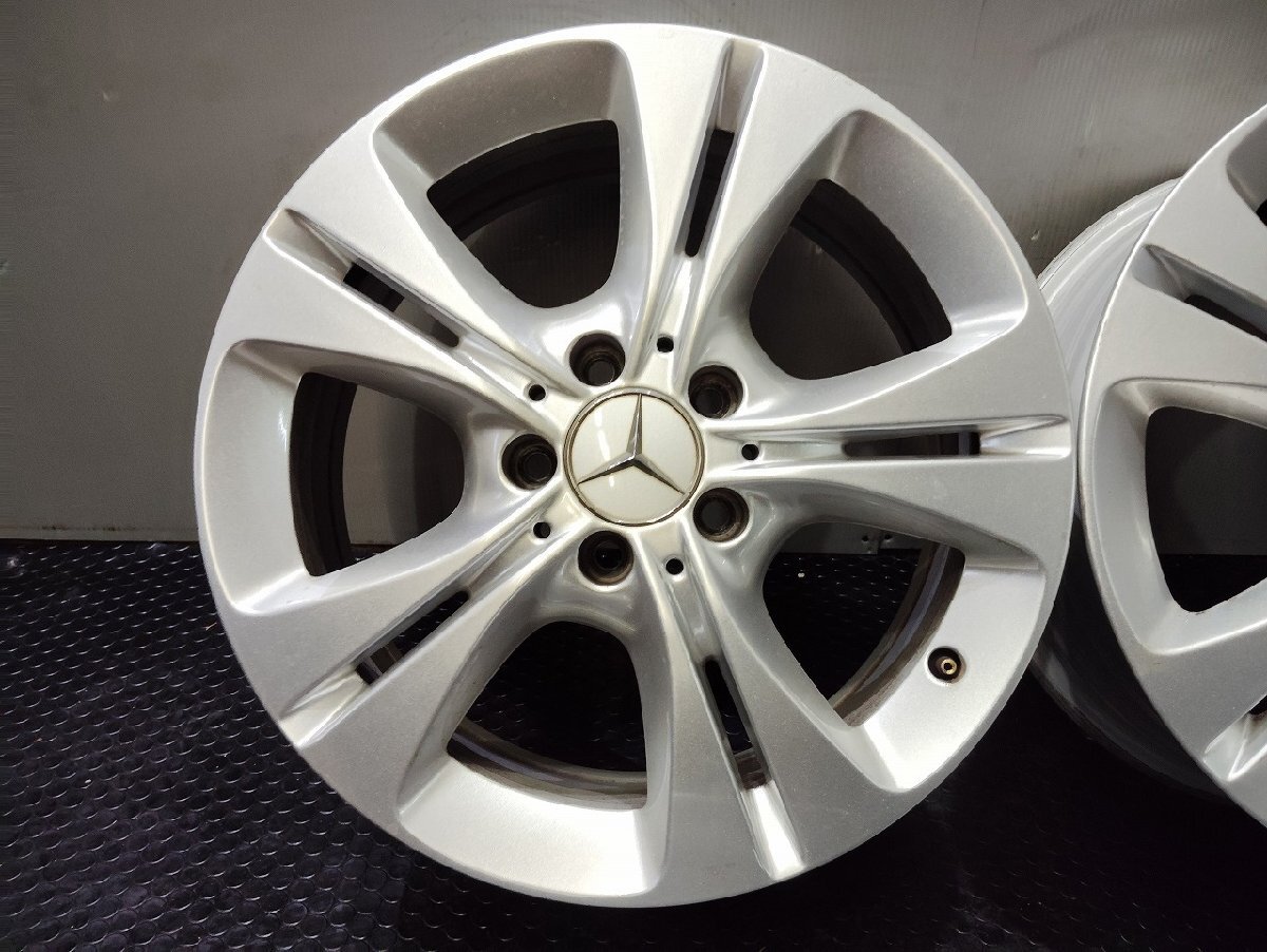 メルセデスベンツ Cクラス 純正ホイール 17インチ 4本 7J5HPCD112+48.5 (VHT147)_画像4