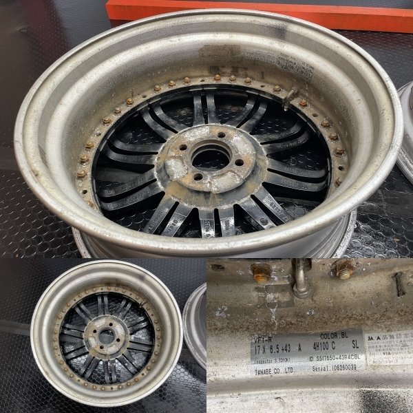 SSR SpeedStar Professor VF1 プロフェッサー 社外ホイール 17インチ 4本 6.5J4HPCD100+43 (VHB531)_画像10