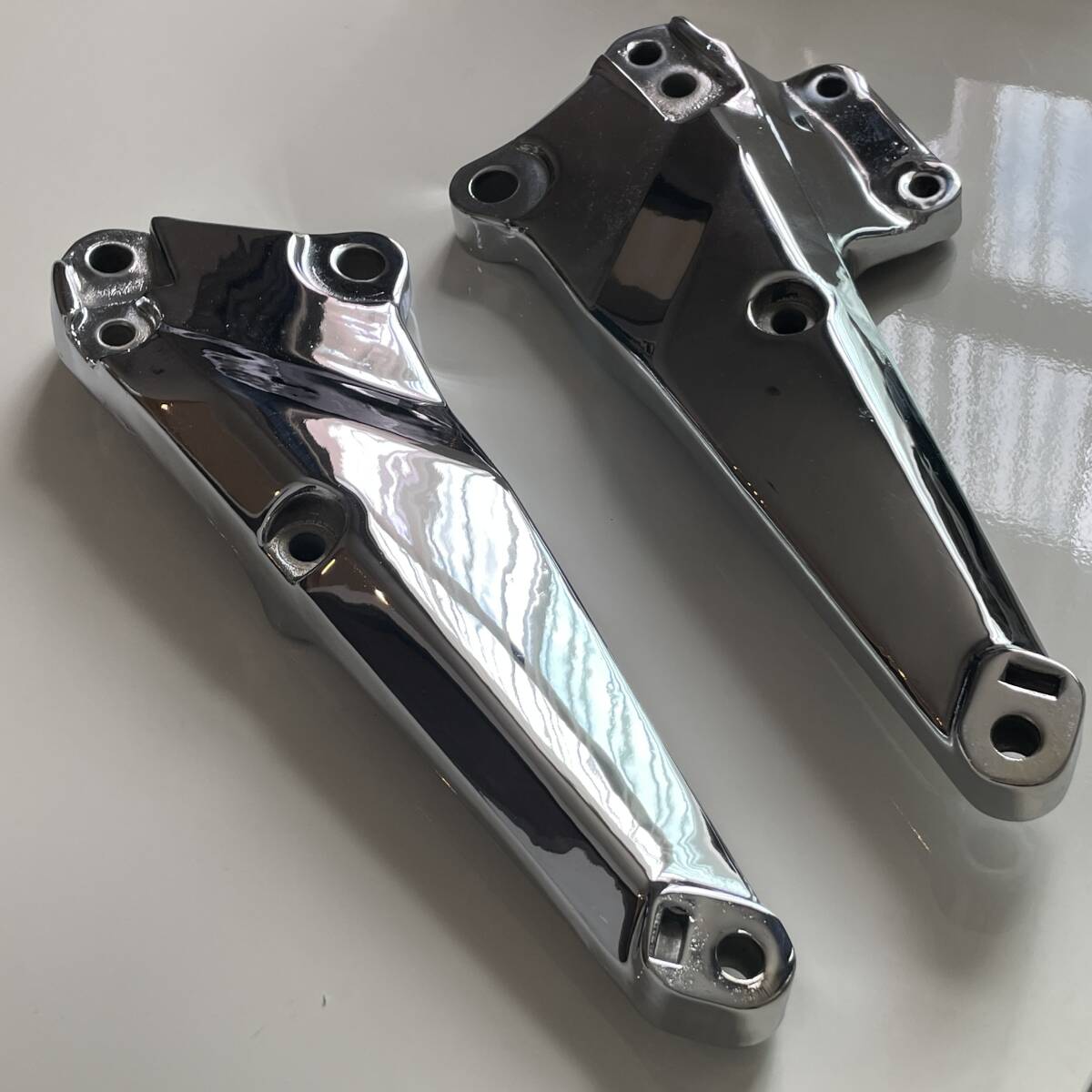 CB250T CB250N CB400T CB400N ホーク用 ステッププレートCM250 CM400 当時物 メッキ仕上げ_画像2