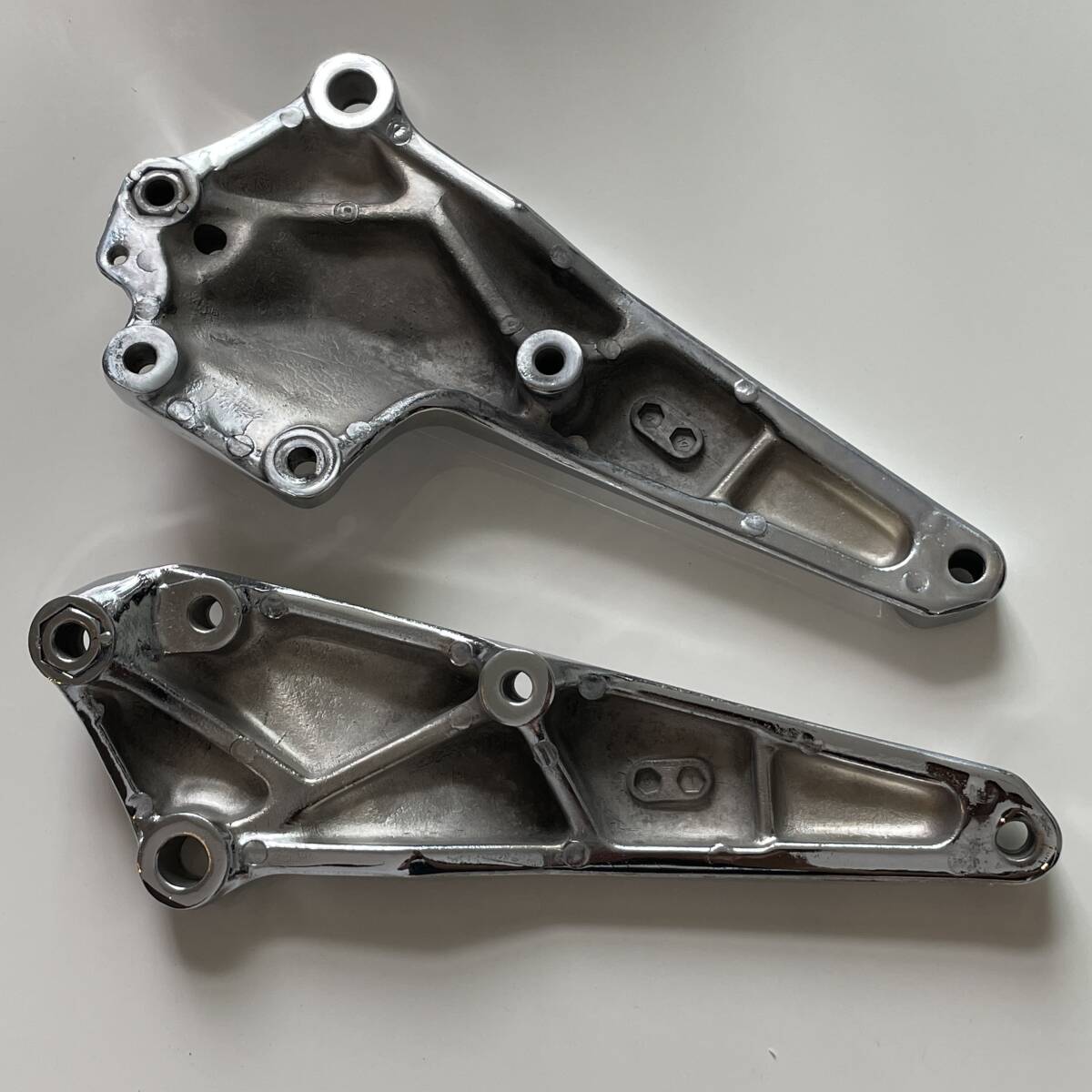 CB250T CB250N CB400T CB400N ホーク用 ステッププレートCM250 CM400 当時物 メッキ仕上げ_画像3