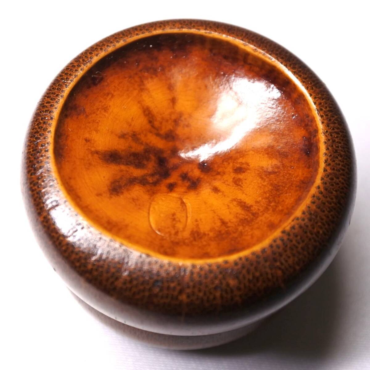 木製 金箔 漆塗り 香合 千里 燻し竹 茶道具 骨董 古道具 ◆marineblue◆_画像4