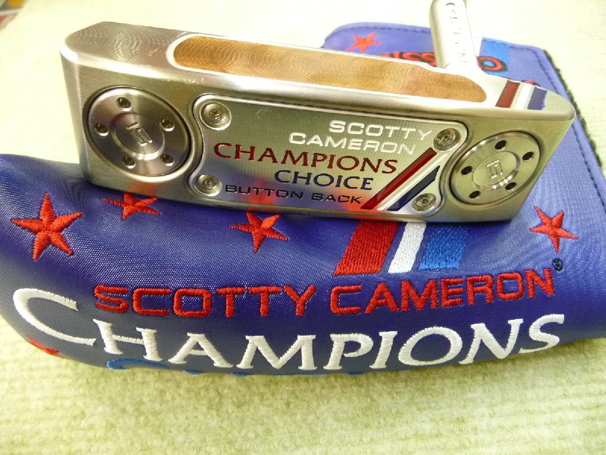 美品☆スコッティキャメロン チャンピオン チョイス ボタンバック ニューポート1.5+ プラス NEWPORT 34インチ CAMPIONS　　 *MP@1*Q*044